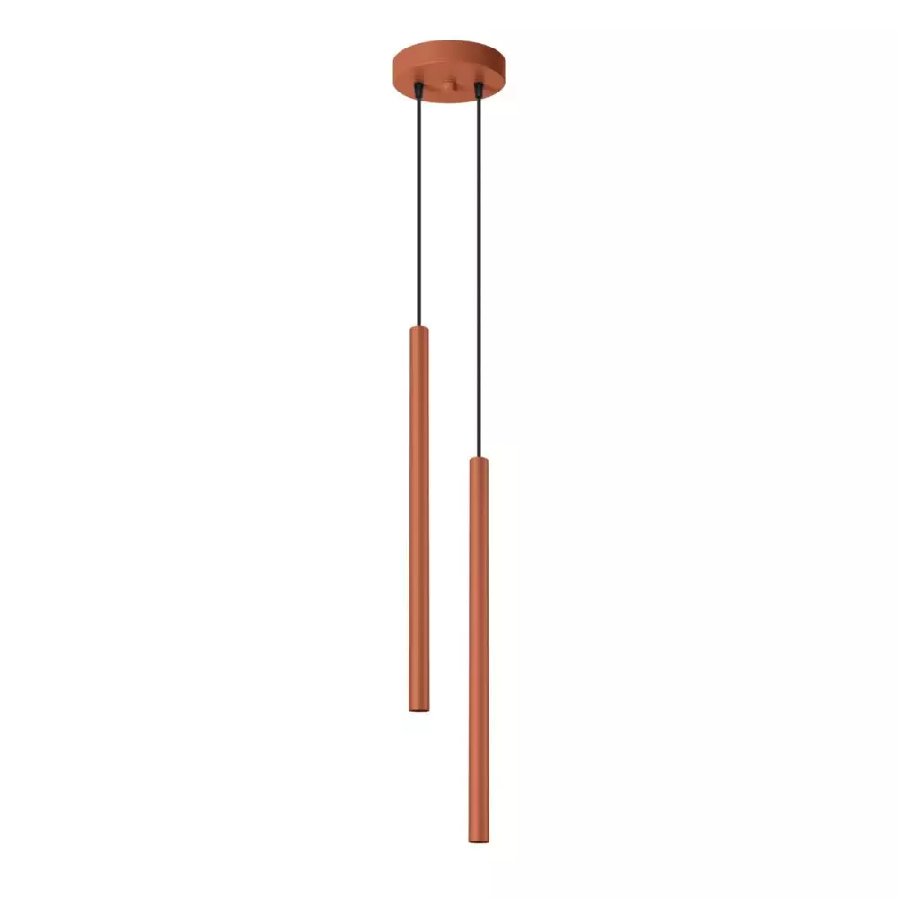 Lampa wisząca PASTELO 2 ochra czerwona